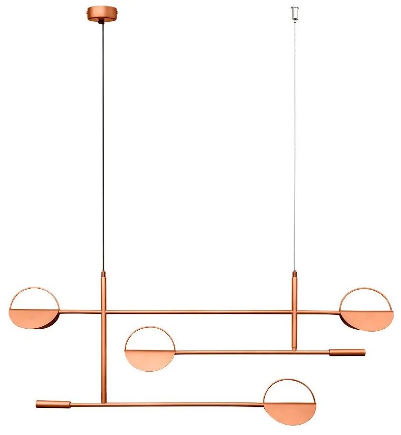 Φωτιστικό Οροφής - Ράγα 01348 G9 110x40cm Copper Luma