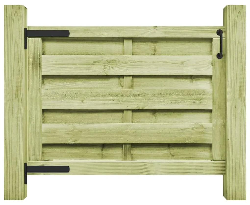 Πόρτα Φράχτη Πράσινη 100 x 75 εκ. Εμποτισμένο Ξύλο Πεύκου - Πράσινο