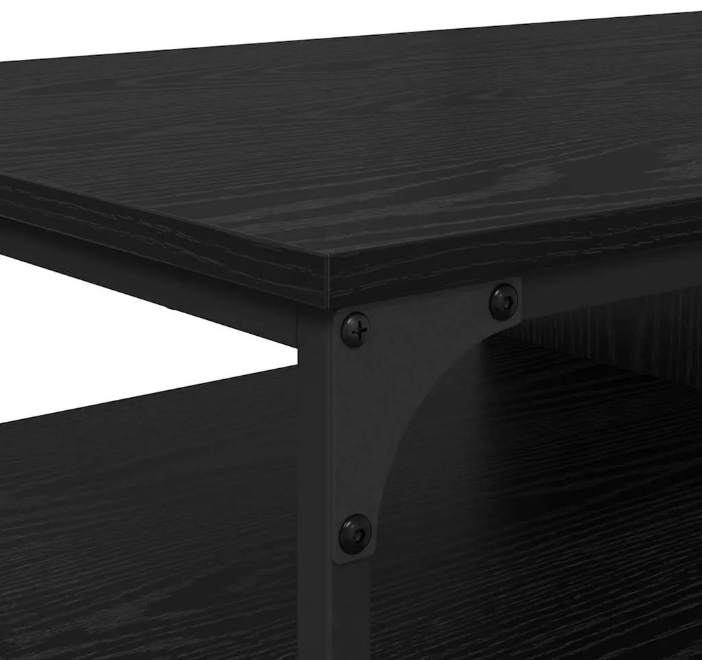 vidaXL Τραπεζάκι σαλονιού Μαύρη Οξυά 100 x 50 x 45 cm