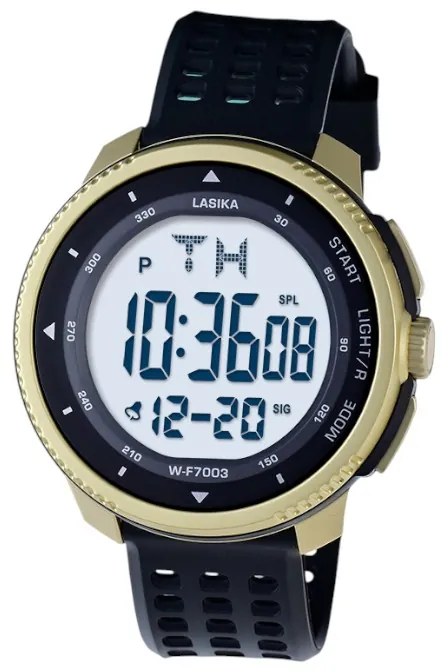 Ψηφιακό ρολόι χειρός - LS7003 - Lasika - 817360 - Black/Gold-817360_bgo