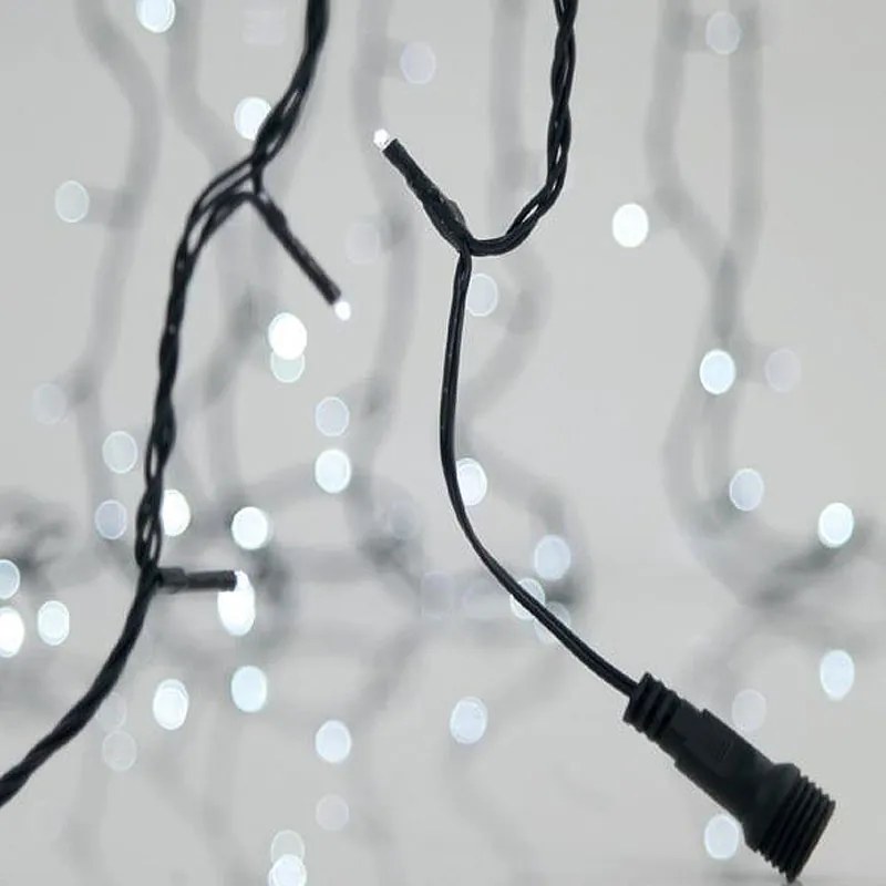 Χριστουγεννιάτικα Λαμπάκια 300 Led Σε Σειρά 18.1μ Σταθερά Ψυχρό Λευκό Επεκτεινόμενο Eurolamp 600-15400