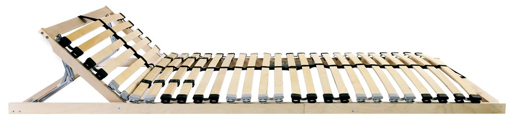 vidaXL Βάση κρεβατιού με λάμες Καστανό 80 x 190 cm Ξύλο και Μέταλλο