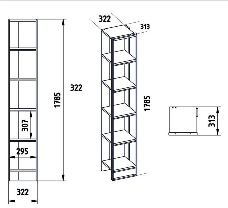 ΒΙΒΛΙΟΘΗΚΗ MARBLE PAKOWORLD ΧΡΩΜΑ ΛΕΥΚΟ ΜΑΡΜΑΡΟΥ-ΧΡΥΣΟ 32X31,5X178,5ΕΚ