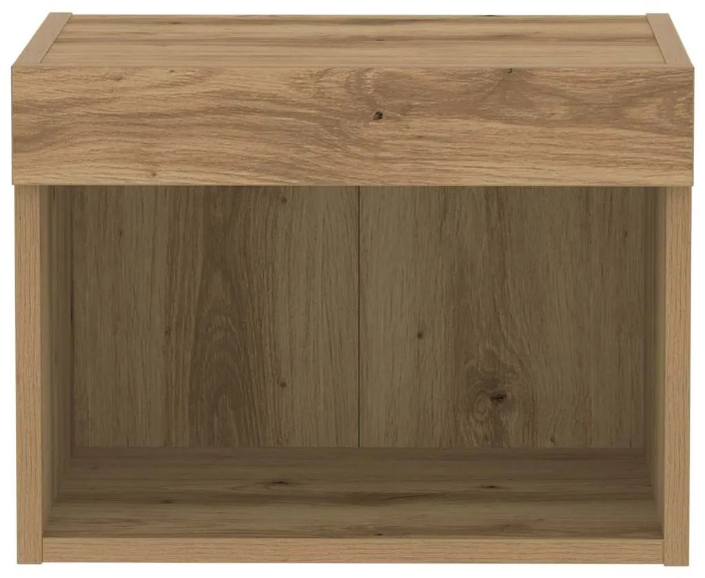 vidaXL Ντουλάπι Τοίχου με LED Φώτα Ξύλο Artisan 40x30x30 εκ.