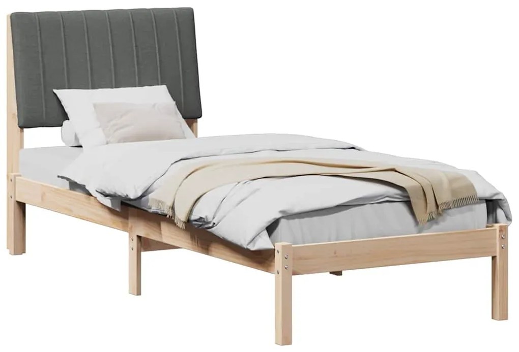 vidaXL Σκελετός Κρεβατιού Καφέ 80 x 200 cm Στερεά ξυλεία πεύκου