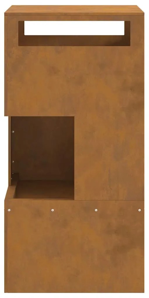 vidaXL Φωτιά Καφέ 50 x 50 x 100 cm Ατσάλι σκληρυθέν στον αέρα