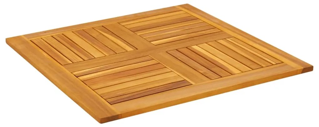 vidaXL Επιφάνεια Τραπεζιού Τετράγωνη 80x80x2,2 εκ. Μασίφ Ξύλο Ακακίας