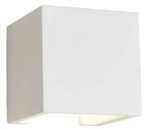 Απλίκα Φωτιστικό Τοίχου Λευκό Κύβος CERAMIC 4096900 Viokef-4096900-Λευκό 4096900