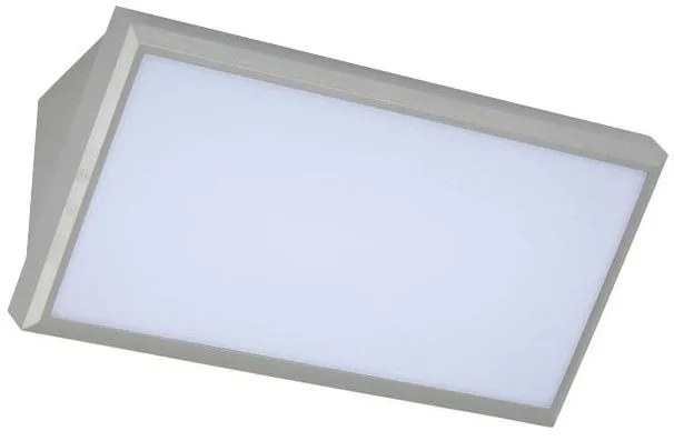 Αδιάβροχη Απλίκα LED Διάχυτη 20W 1000lm 110° Γκρι Φυσικό Λευκό 218237 VTAC 218237 Γκρι