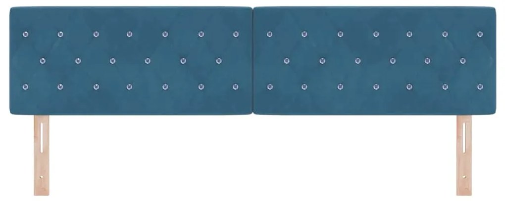 vidaXL Βελούδινο Κεφαλάρι Argyle Σκούρο Μπλε 180 cm Βελούδο