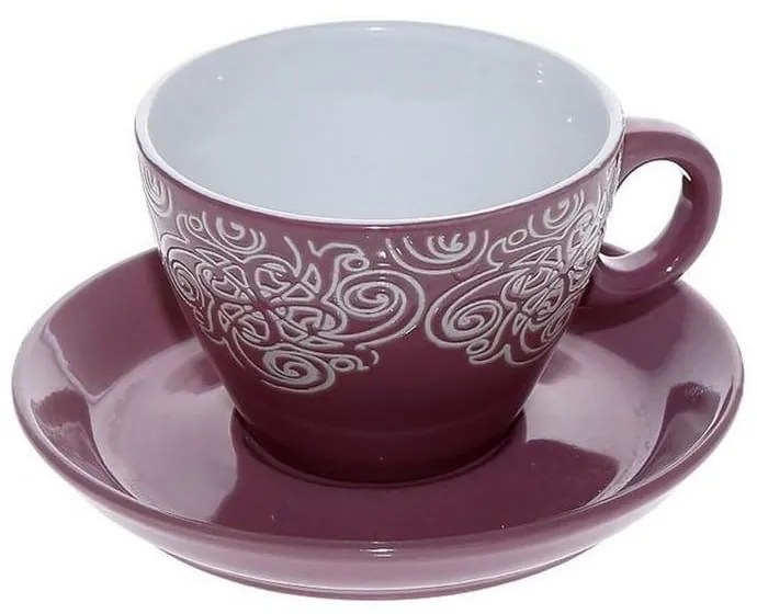 Φλυτζάνι Καπουτσίνο Vienna Hun122K6 Bordo Espiel Ceramic