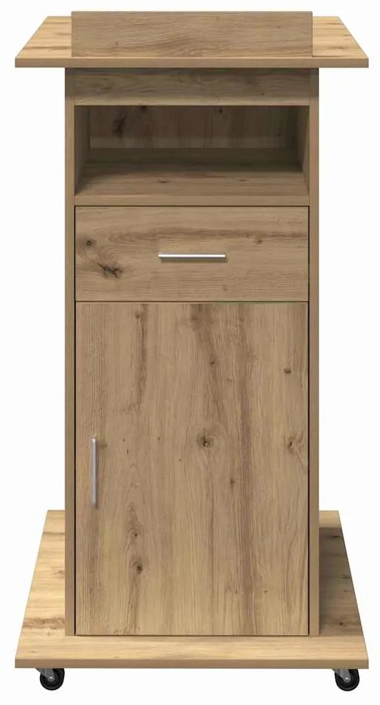 vidaXL Πλατφόρμα Artisan Oak 55 x 55 x 107 cm Επεξεργασμένο ξύλο