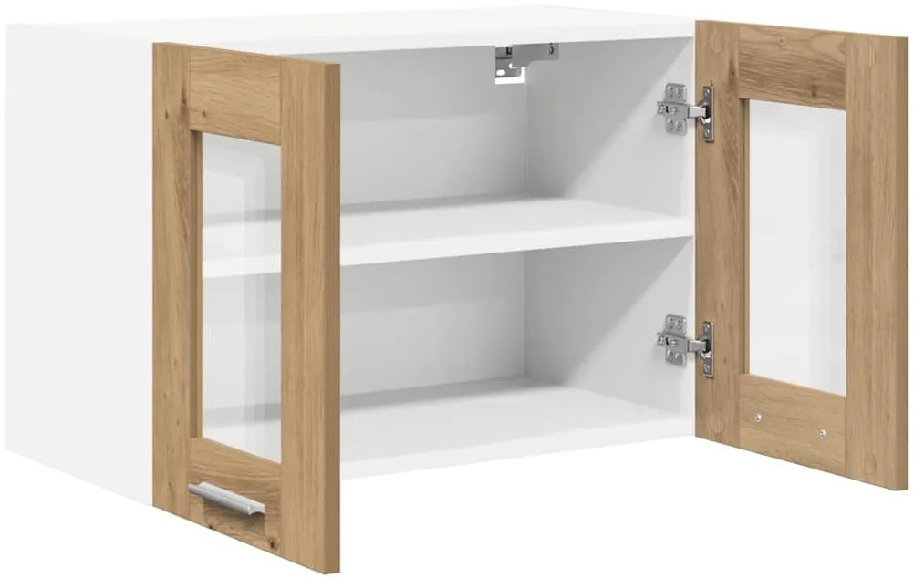 vidaXL Κρεμαστό ντουλάπι με αποθήκευση Artisan Oak 60 x 31 x 40 εκ