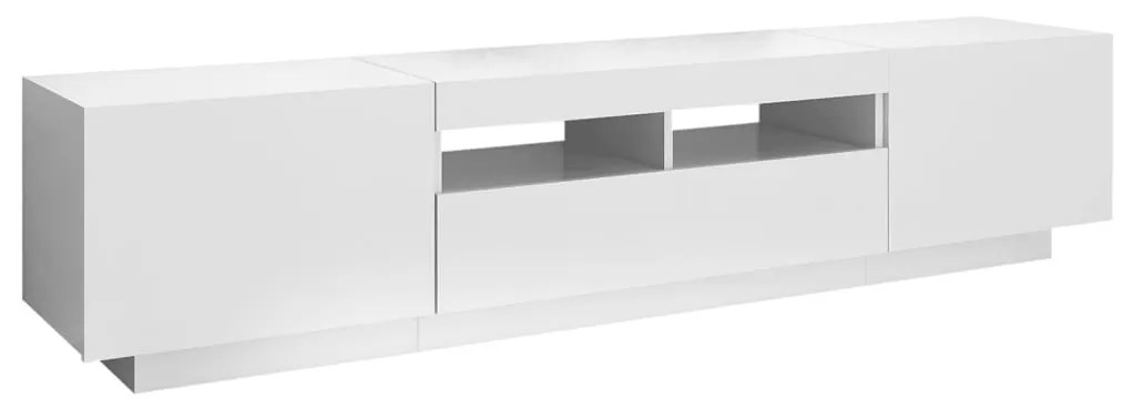 vidaXL Έπιπλο Τηλεόρασης με LED Λευκό 180 x 35 x 40 εκ.