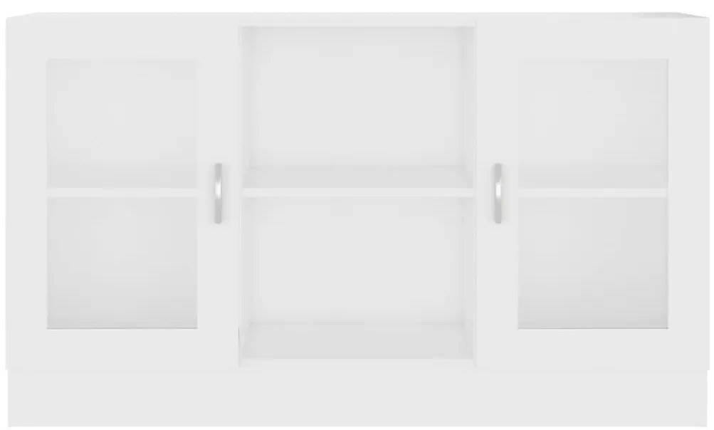 vidaXL Βιτρίνα Λευκή 120 x 30,5 x 70 εκ. από Επεξ. Ξύλο
