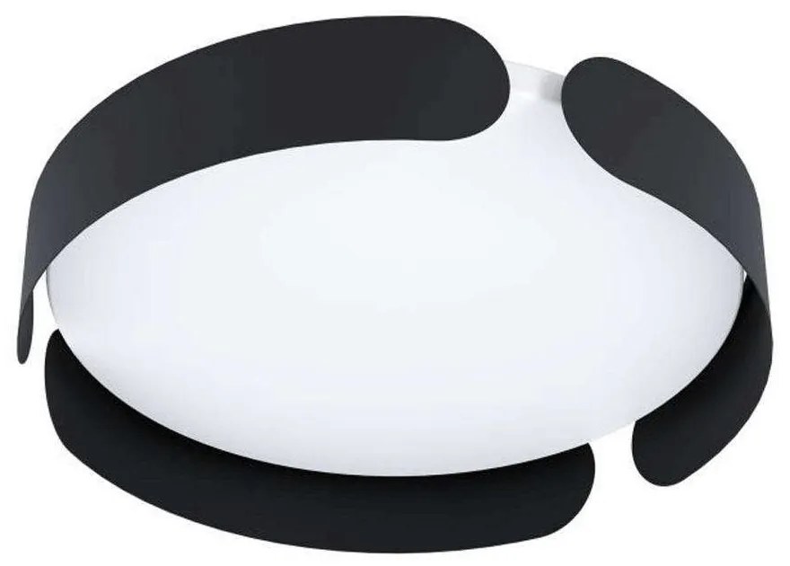 Φωτιστικό Οροφής-Πλαφονιέρα Valcasotto 99621 37x7,5cm Led 21,6W Black-White Eglo