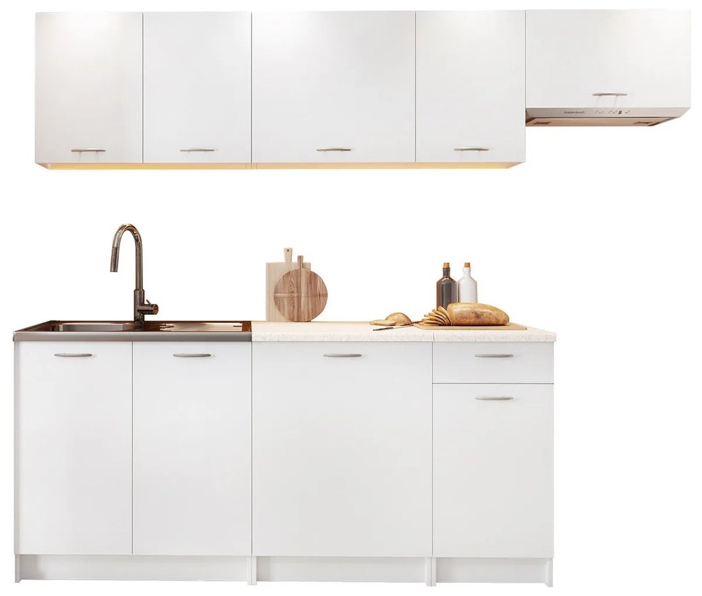 Σετ κουζίνας Trenton 105, 240x60cm, Πάγκος, Πλαστικοποιημένη μοριοσανίδα