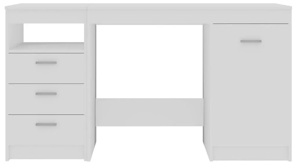 Γραφείο Λευκό 140 x 50 x 76 εκ. από Μοριοσανίδα - Λευκό