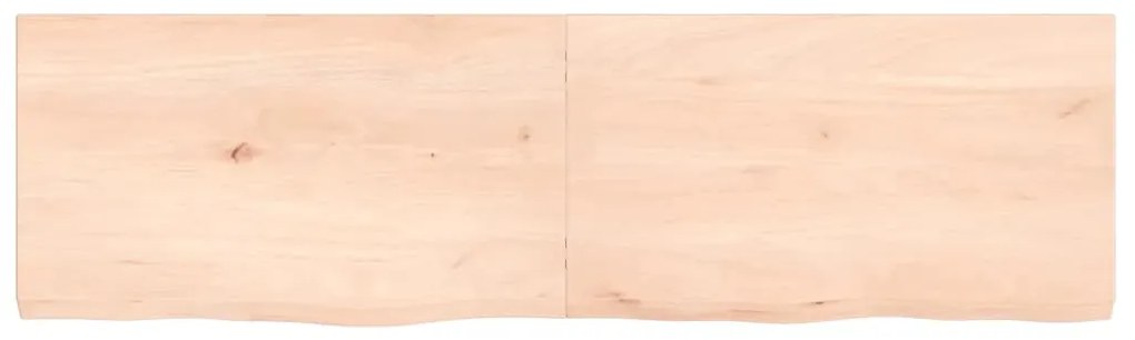 vidaXL Ράφι Τοίχου 140x40x(2-4) εκ. από Ακατέργαστο Μασίφ Ξύλο Δρυός