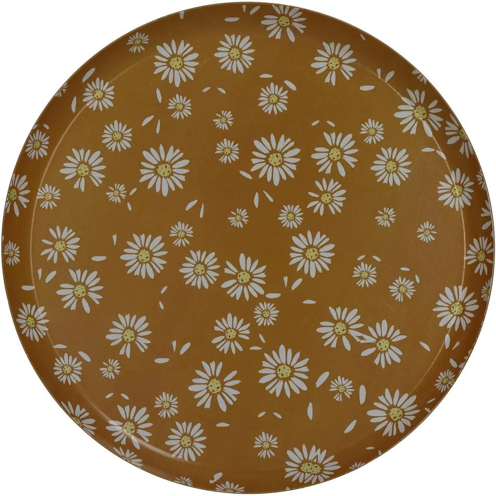 Δίσκος ArteLibre Λουλούδια Πολύχρωμο Μέταλλο 25.5x25.5x1.5cm - ART-05155247