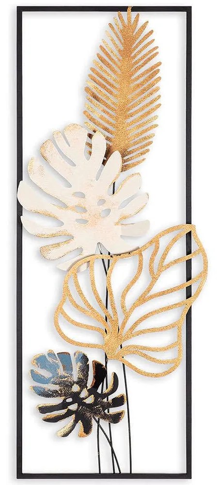 Διακοσμητικό Τοίχου Palm Leaves 891TNL2315 32x90cm Multi Wallity Metal