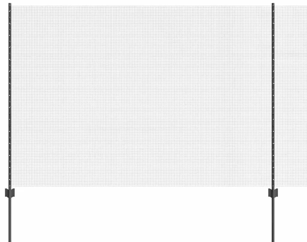 vidaXL Σετ Φράχτη Γκρι 150x2500 εκ. Γαλβανισμένος χάλυβας