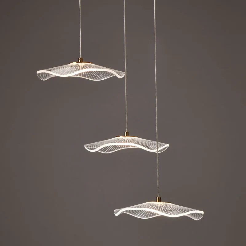 Φωτιστικό Οροφής Τρίφωτο LED Aca Ninfea ZM34LEDP45BR Brass