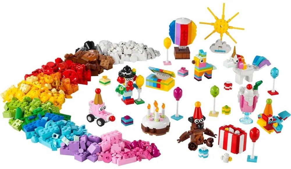 Κουτί Δημιουργίας Με Τουβλάκια Για Πάρτι 11029 Classic 900τμχ 5 ετών+ Multicolor Lego
