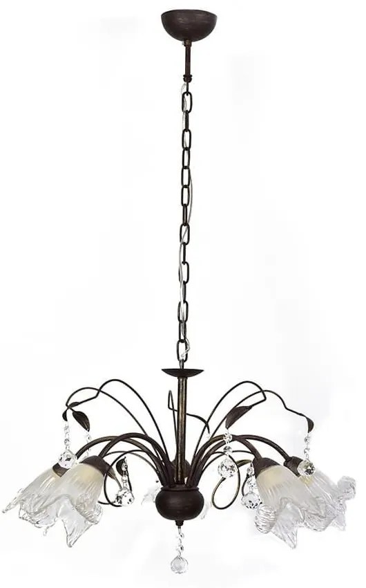 Φωτιστικό Οροφής 1017-5P 77-4475 Memo Bronze Patina Pendant Homelighting Metal