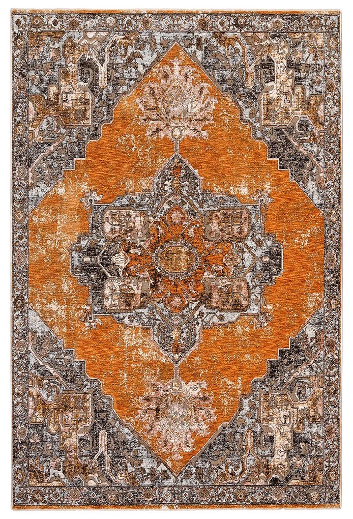 Χαλί (200x300) Βιοκαρπέτ Naf Naf Amaro S373B Brown/Multi Grey