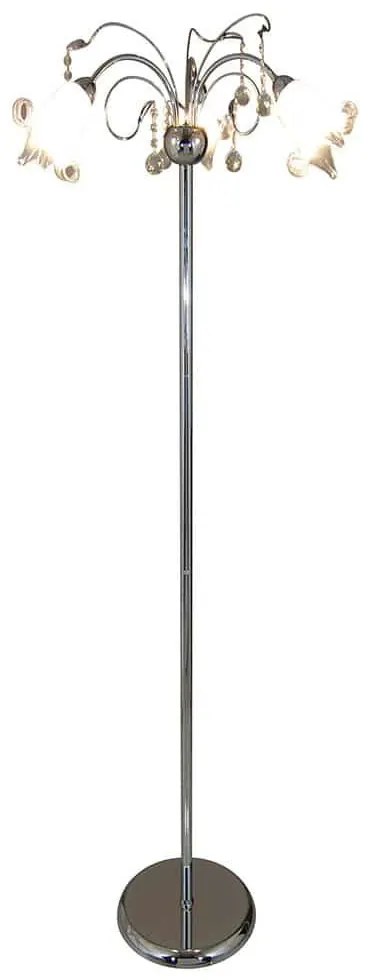 Φωτιστικό Δαπέδου 77-3362 1017-3F Memo Chrome Homelighting Metal, Glass