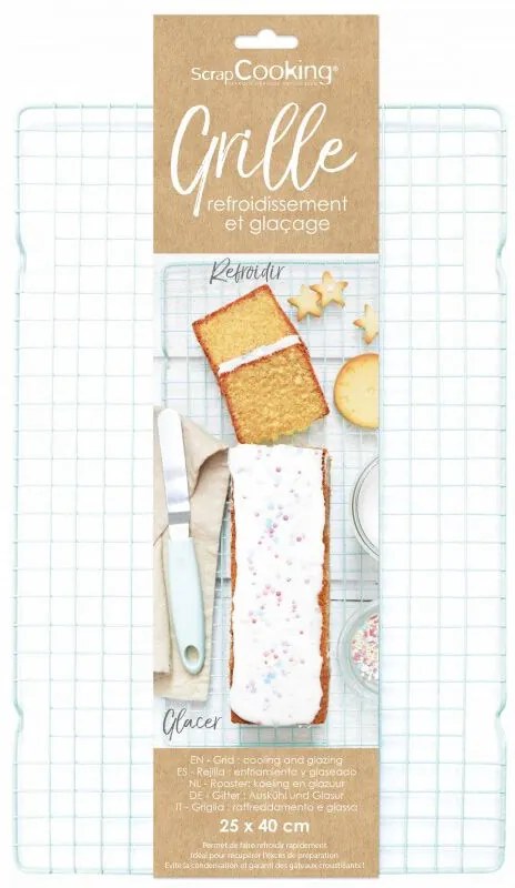 Scrap Cooking Σχάρα Ζαχαροπλαστικής 25x40cm SCC-5185