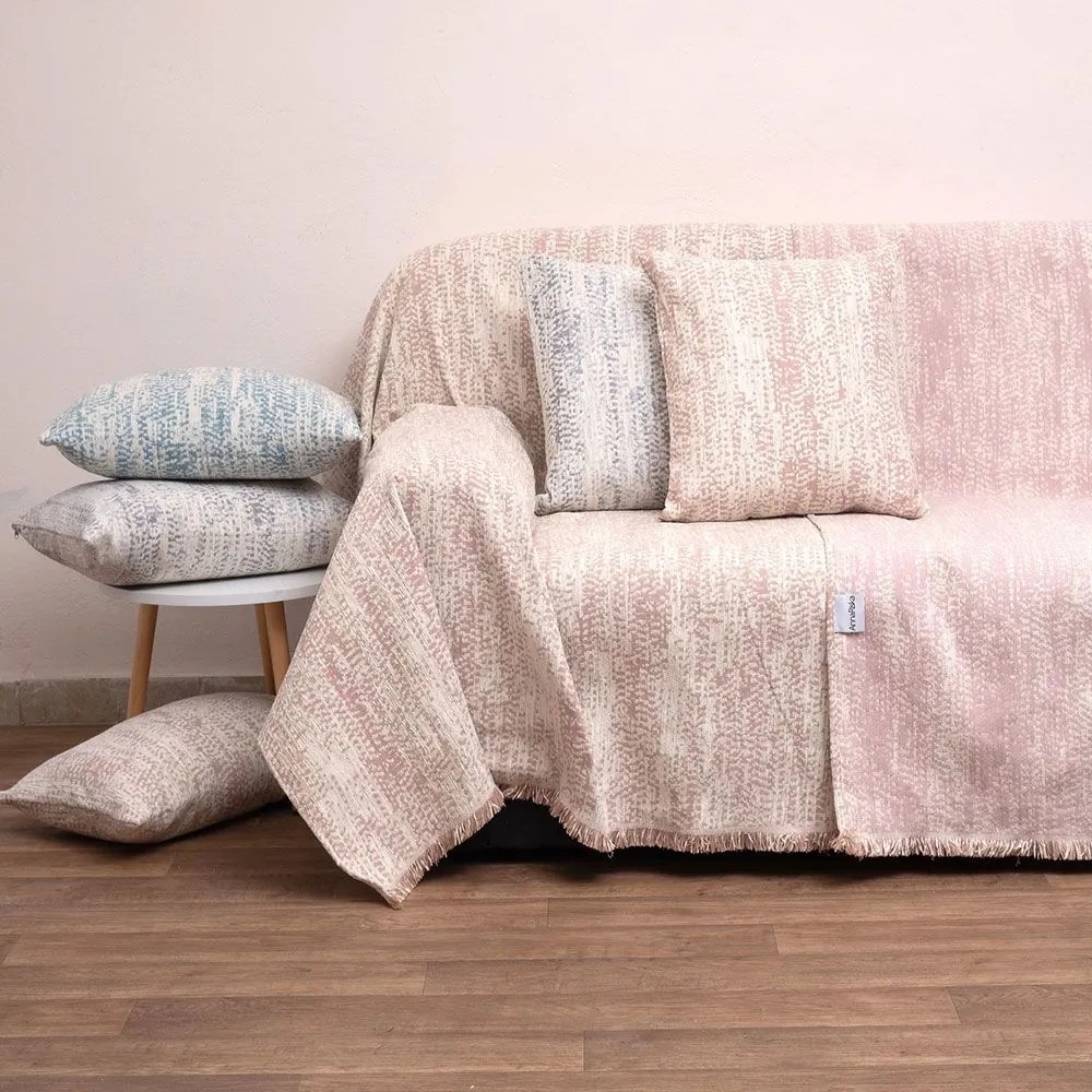 Ριχτάρι 1452 Blush Pink Anna Riska Πολυθρόνα 180x150cm Chenille
