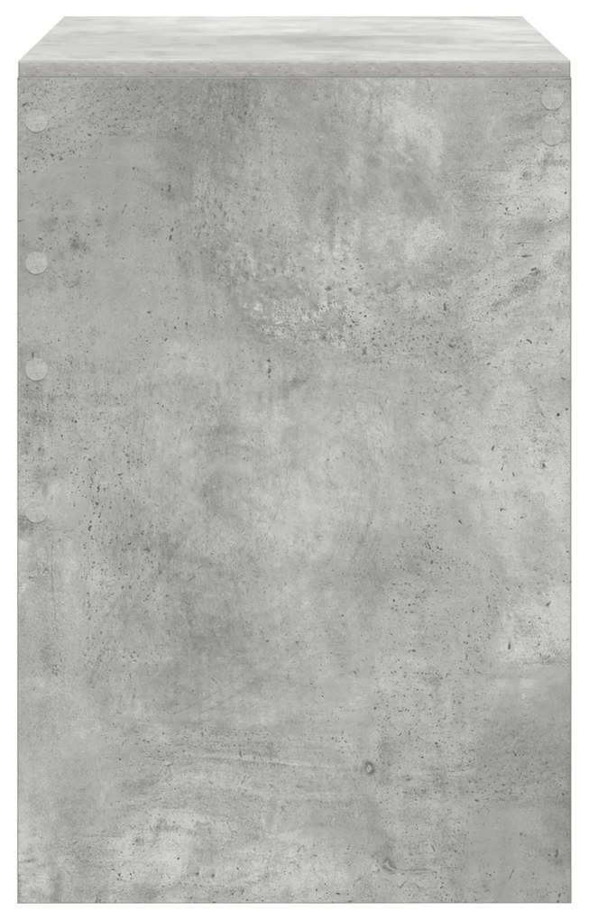 vidaXL Γραφείο Γραφής Γκρι τσιμέντου MDF 100 x 50 x 76 εκ.