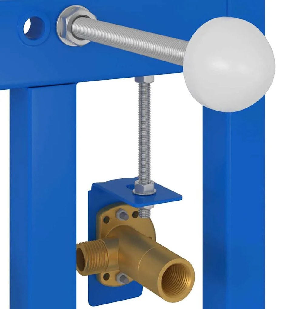 vidaXL Στήριγμα Τοίχου Μπάνιου Μπλε 50 x 3 x 112 εκ