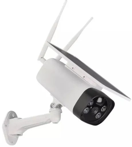 Κάμερα Ασφαλείας GOSMART Εξωτερικού Χώρου Με Ηλιακό Πάνελ IP55 H4056 Emos-H4056-Λευκό H4056