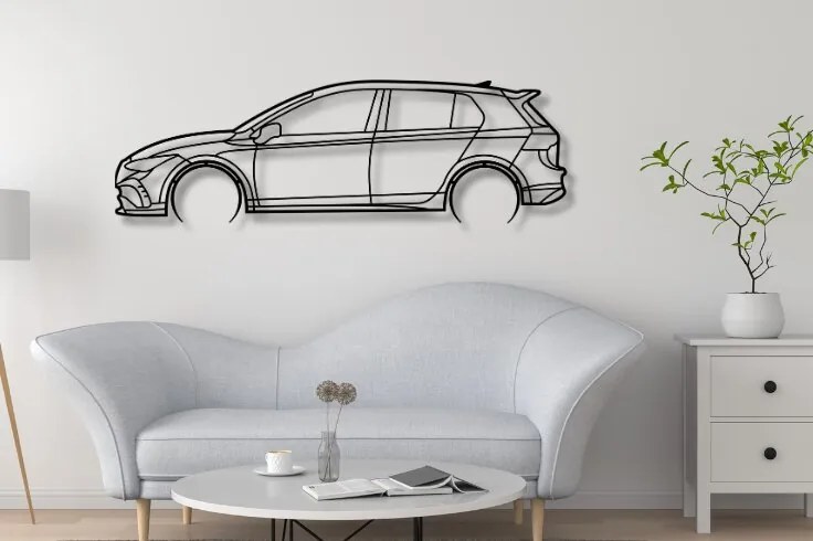 Σετ των 2 Intra απο ξύλο plywood Χρώμα wenge 3mm-4mm πάχος - Golf VIII R Διακόσμηση τοίχου αυτοκινήτου με Δίασταση 20x20 cm INTRAFABR-119418417