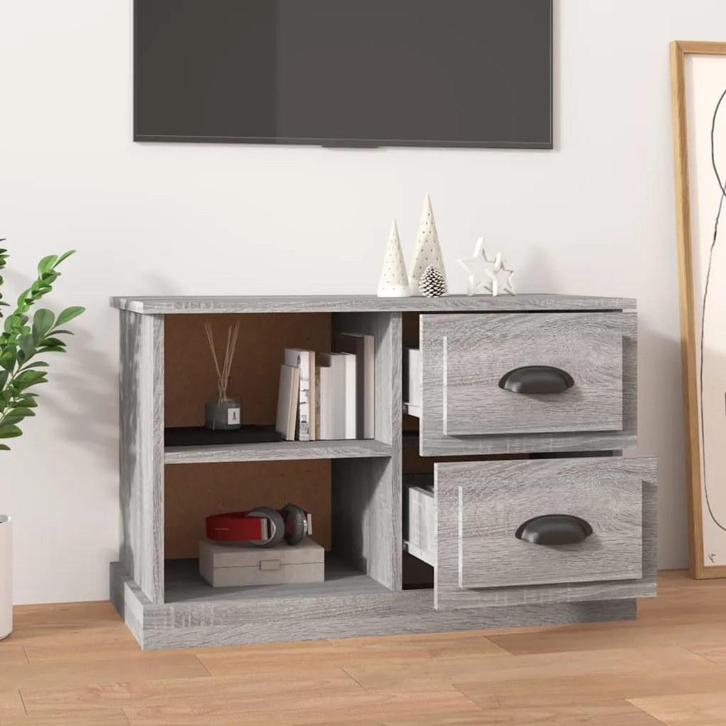 vidaXL Έπιπλο Τηλεόρασης Γκρι Sonoma 73x35,5x47,5εκ. από Επεξεργ. Ξύλο
