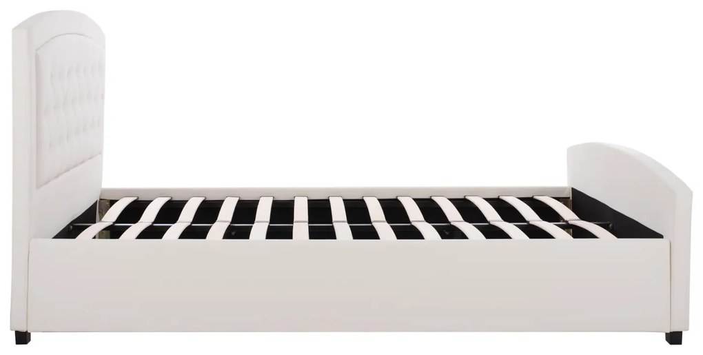 Κρεβάτι ODELIA Διπλό PU Λευκό 150x200 εκ. 174x213x110 εκ.