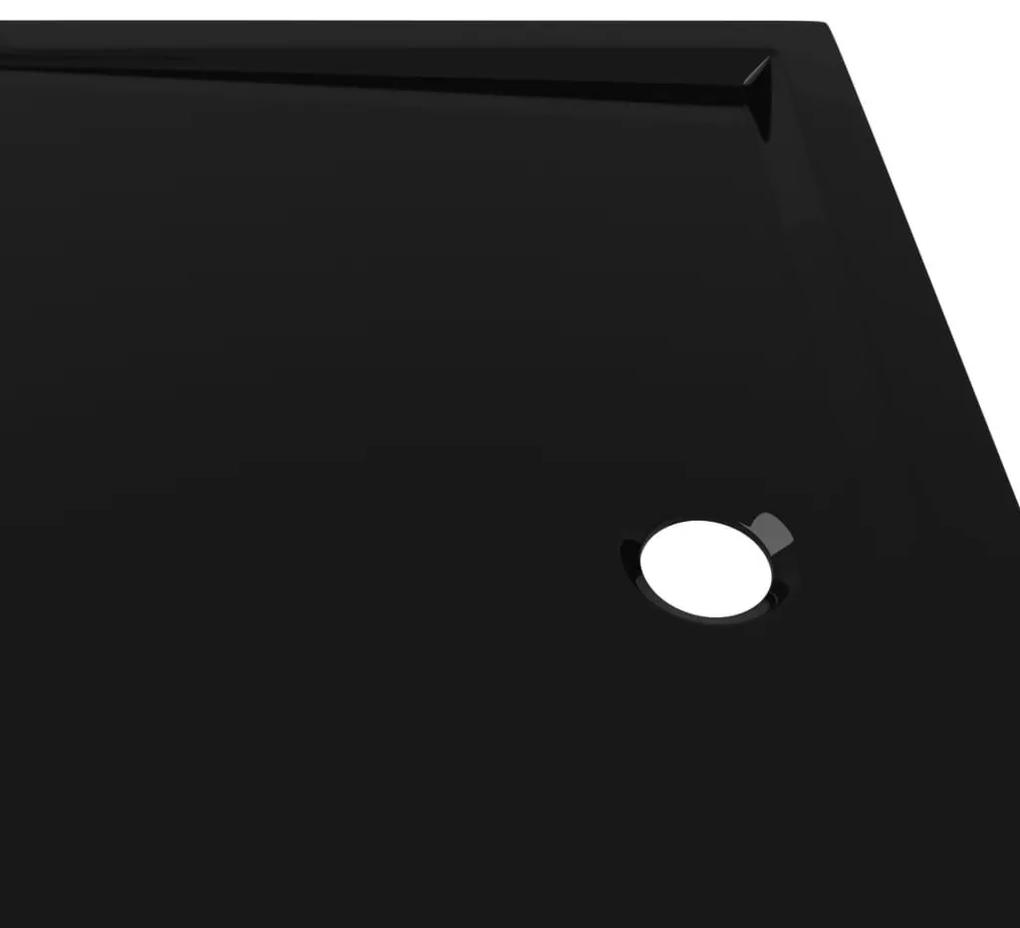 Βάση Ντουζιέρας Ορθογώνια Μαύρη 80 x 110 εκ. από ABS - Μαύρο