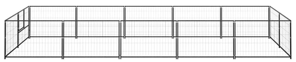 Σπιτάκι Σκύλου Μαύρο 10 μ² Ατσάλινο - Μαύρο