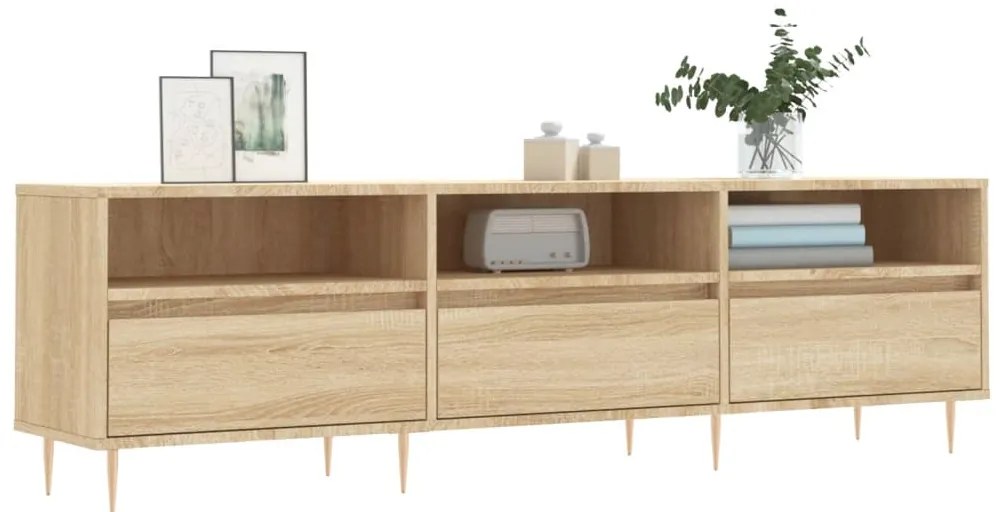 vidaXL Έπιπλο Τηλεόρασης Sonoma Δρυς 150x30x44,5 εκ. Επεξ. Ξύλο