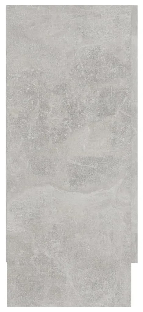 vidaXL Μπουφές Γκρι Σκυροδέματος 120 x 30,5 x 70 εκ. από Επεξ. Ξύλο