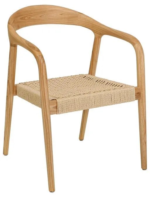 Καρέκλα Willow απο Μασίφ Ξύλο Ash με Μπράτσα σε Φυσικό χρώμα 56x56x78 εκ. 2αδα 56x56x78 εκ.