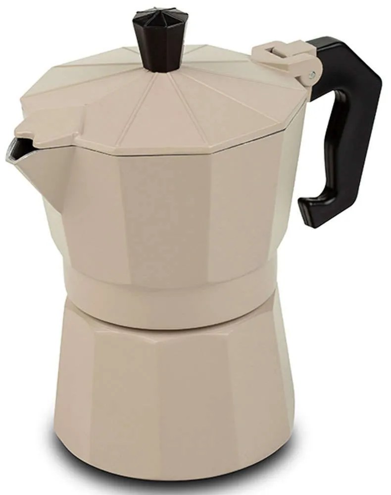 Καφετιέρα Espresso Misty 10-174-021 14,5x9x15cm 150ml Beige-Black Nava Aluminium