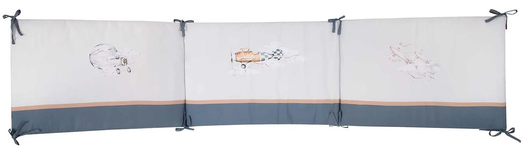 Πάντα Κούνιας Microfiber 45x195εκ. Essential Baby 8852 Γκρι Greenwich Polo Club