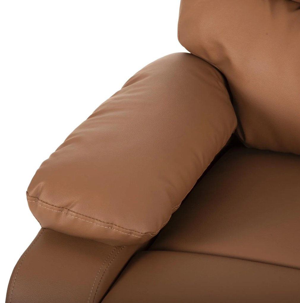 Πολυθρόνα YASUMU RELAX C9783.12 Καφέ PU 80x93x100Υεκ. 80x93x100 εκ.