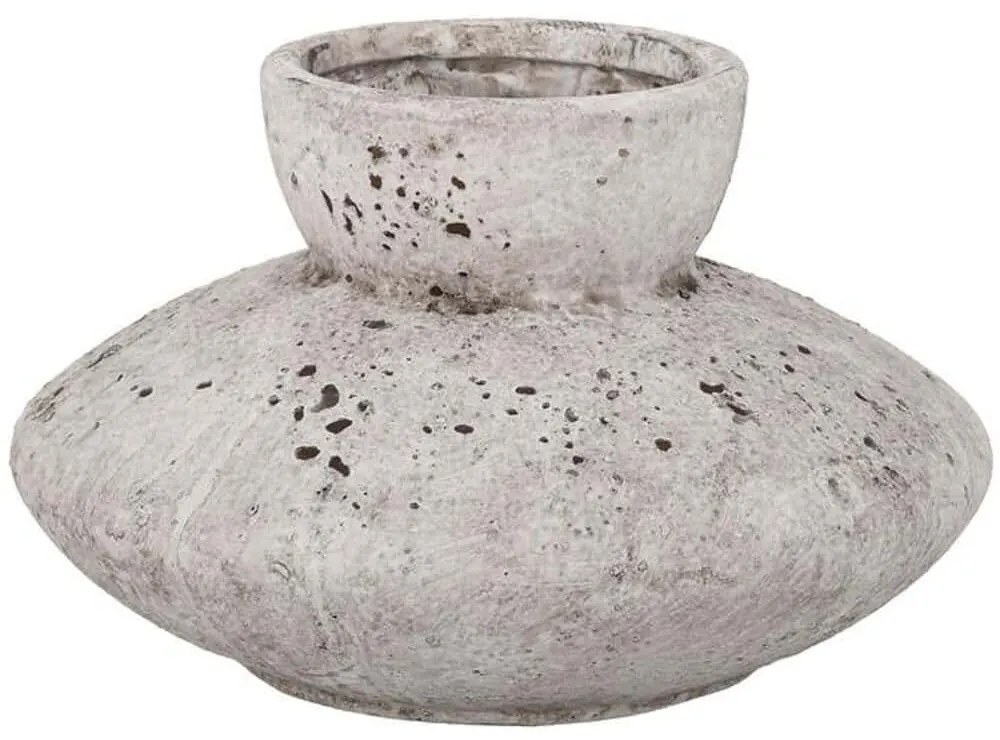 Βάζο 028-125-144 27x27x16cm Grey Κεραμικό