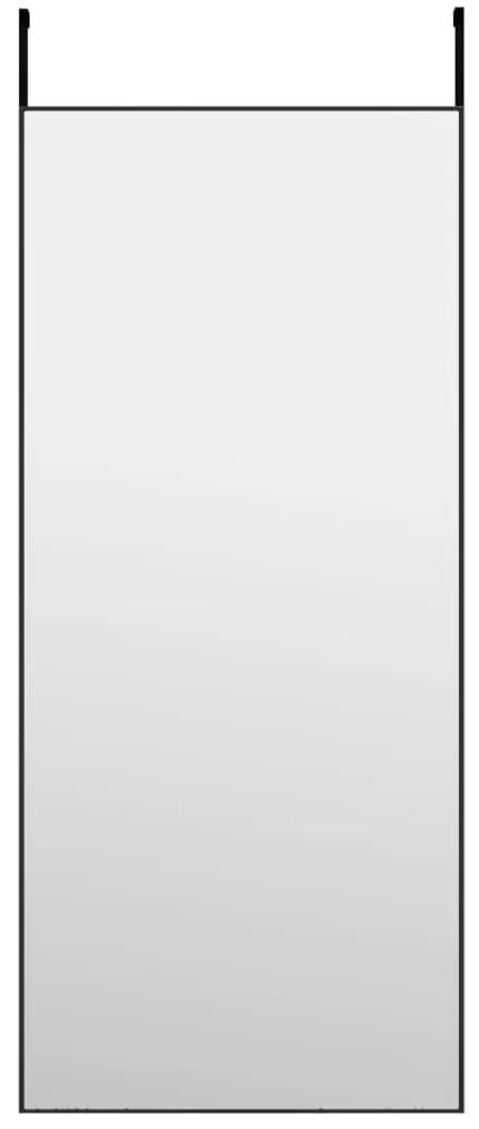 vidaXL Καθρέπτης Πόρτας Μαύρος 40 x 100 εκ. από Γυαλί και Αλουμίνιο