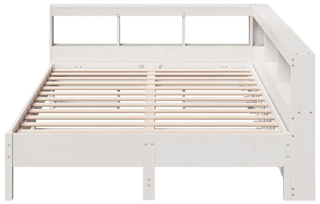 vidaXL Κρεβάτι Βιβλιοθήκη Χωρίς Στρώμα 160x200 εκ Μασίφ Ξύλο Πεύκου